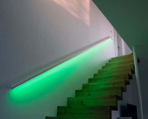 Moderne Treppenlösungen / LED Geländer